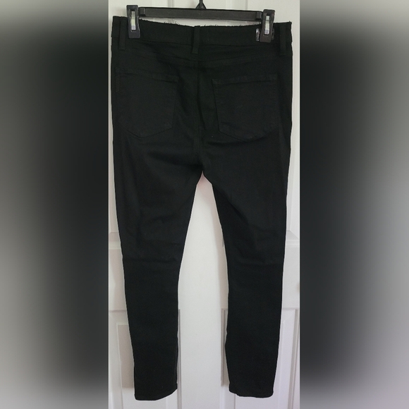 PAIGE Black Distressed Skinny Jeans - Picture 7 of 7